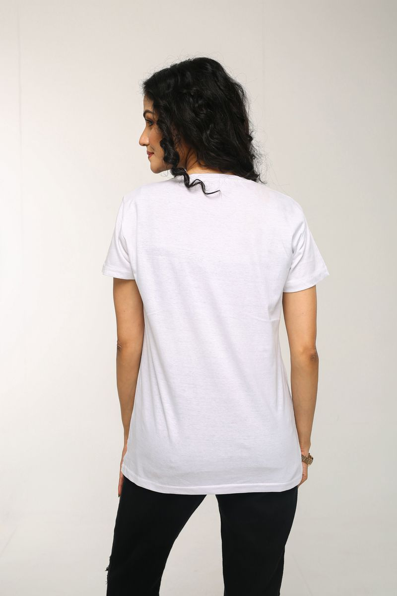 Showstopper White Cotton T-shirt TS-0623 00006