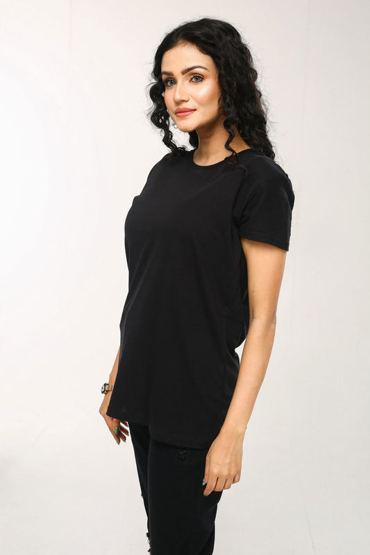 Showstopper Black Cotton T-shirt TS-0623 00007