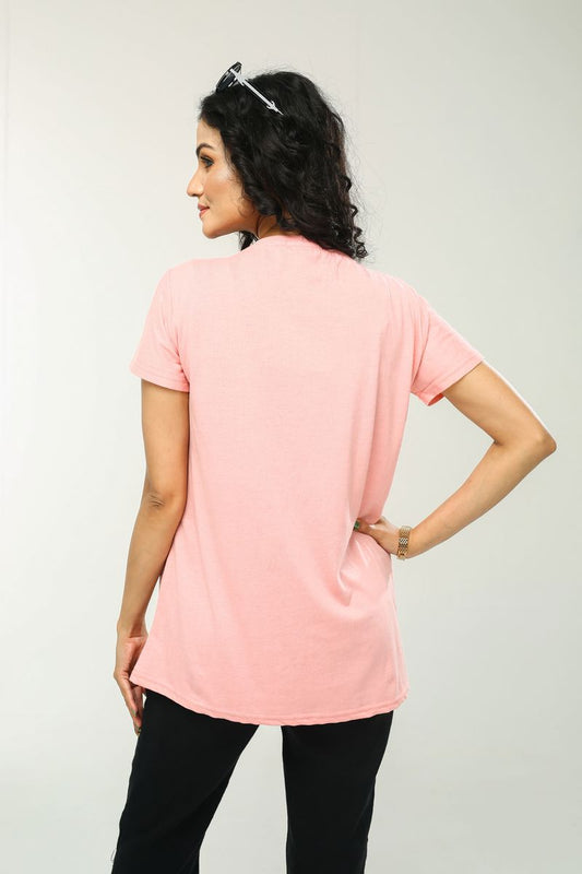 Showstopper Pink Cotton T-shirt TS-0623 00002