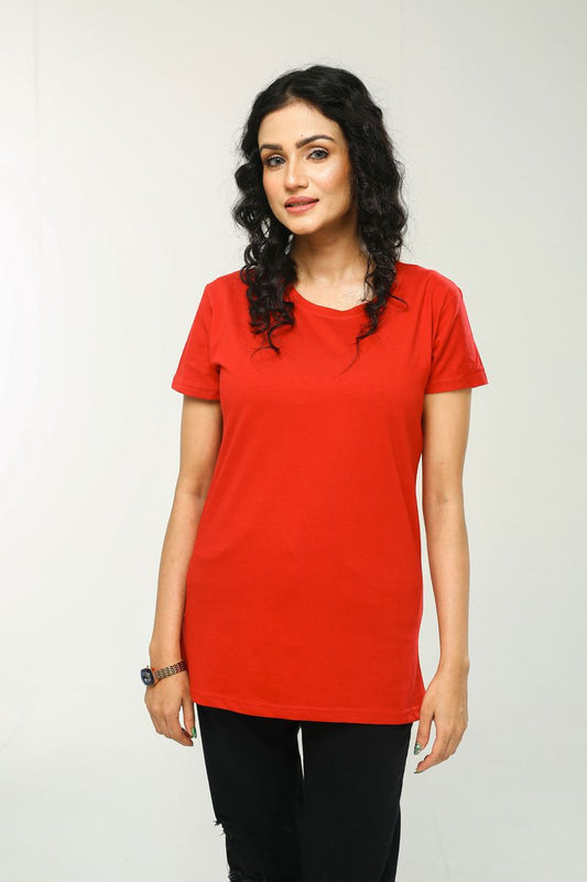 Showstopper Red Cotton T-shirt TS-0623 00008
