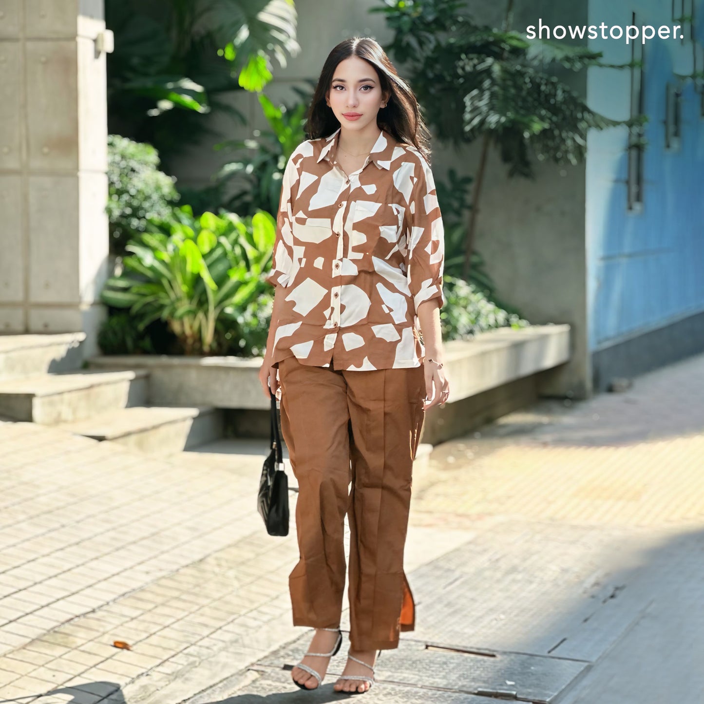 Showstopper Mocha Brown Co-ords Set Woman 1024 000337